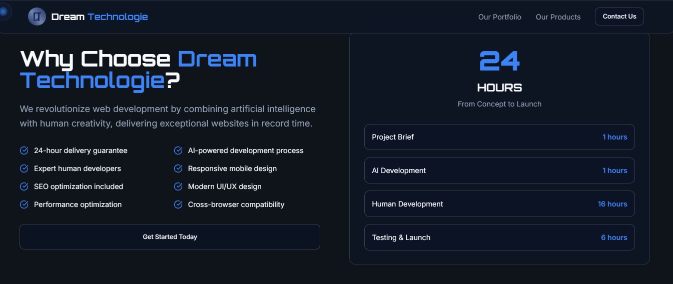 Dream Technologies Web — screenshot 2