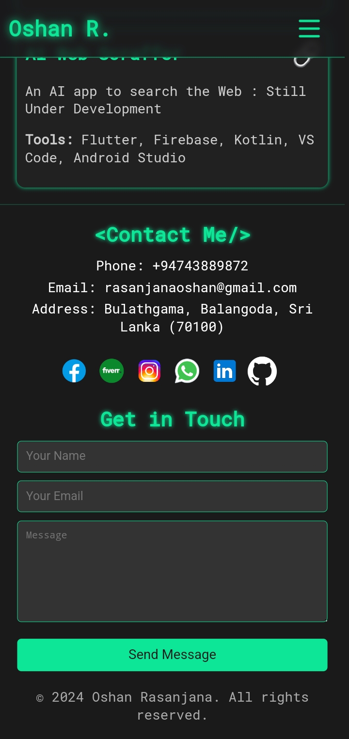 Portfolio Website V1 — screenshot 3