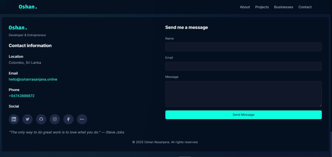 Portfolio Website V2 — screenshot 2
