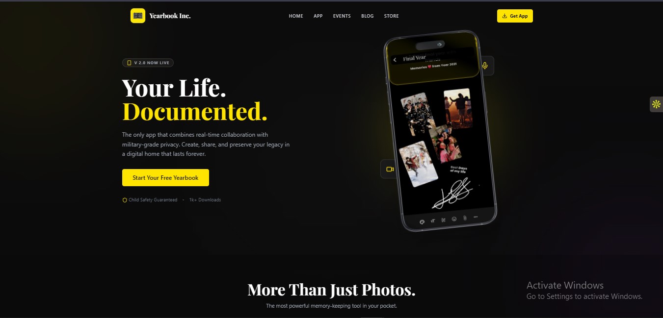 Yearbook Website — screenshot 3